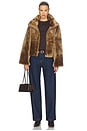 view 6 of 5 Tuva Fur Jacket in Brown