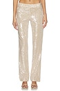 view 1 of 6 Ruby Sequin Pants in Tan