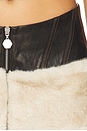 view 6 of 6 Kendra Skirt With Faux Fur Trim in Distressed Black