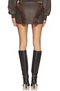 view 4 of 6 Bela Faux Fur Mini Skirt in Brown