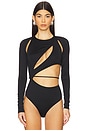 view 2 of 6 Astral Bodysuit in Black