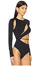 view 3 of 6 Astral Bodysuit in Black