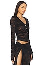 view 2 of 5 Wanted Lace Cardigan in Black