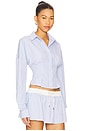 view 2 of 5 Eliza Shirt in Blue Stripe