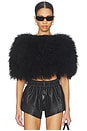 view 1 of 4 Nia Fur Top in Black