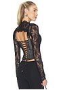 view 1 of 6 Brisa Corset Top in Black