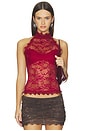 view 1 of 5 Selah Top in Burgundy