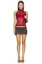view 5 of 5 Selah Top in Burgundy