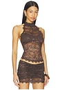 view 2 of 5 Selah Top in Chocolate Brown