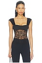 view 1 of 5 Vilda Lace Top in Black