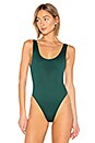 view 2 of 5 Hanna Bodysuit in Hunter Green