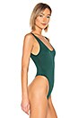 view 3 of 5 Hanna Bodysuit in Hunter Green