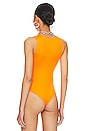 view 4 of 6 Chiara Bodysuit in Flame Orange