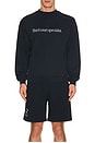view 4 of 4 Hard Court Specialist Crewneck in Navy Blue & White
