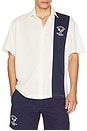 view 3 of 4 OTC On Court Polo in White & Navy