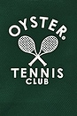 view 3 of 4 Tennis Club On Court & Off Court Shirt in Vintage White & Green