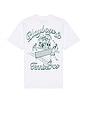 view 1 of 4 Playboys & Tennis Pros T-Shirt in White & Green