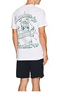 view 4 of 4 Playboys & Tennis Pros T-Shirt in White & Green