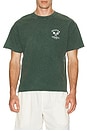 view 3 of 4 Court Undone Edge T-Shirt in Forest Green
