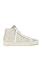 view 1 of 6 Star High Top Sneaker in Silver & Lilac