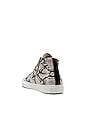 view 3 of 6 Star High Top Sneaker in Silver Python