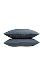view 1 of 3 Brushed Cotton Pillowcase Set in Dusk