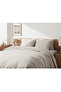 view 3 of 3 Linen Pillowcase Set in Bone