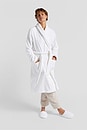 view 4 of 7 Classic Turkish Cotton Robe in White