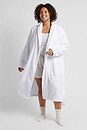 view 5 of 7 Classic Turkish Cotton Robe in White