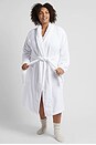 view 6 of 7 Classic Turkish Cotton Robe in White