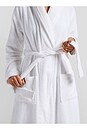 view 7 of 7 Classic Turkish Cotton Robe in White
