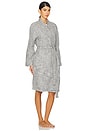 view 3 of 6 Waffle Robe in Grey
