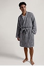 view 2 of 3 Waffle Robe in Grey