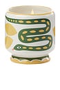 view 1 of 1 A Dopo Hand Painted Snake Ceramic Candle in Wild Lemon Grass