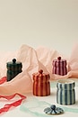 view 5 of 4 Christmas Cabana Candle in Pink Peppermint