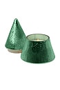 view 2 of 2 Cypress & Fir 7oz Green Candle in 
