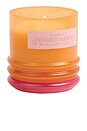 view 2 of 5 Stack Glass Candle in Infrared Mango