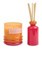 view 4 of 5 Stack Glass Candle in Infrared Mango
