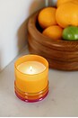 view 5 of 5 Stack Glass Candle in Infrared Mango