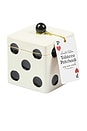 view 1 of 3 Lucky Dice Ceramic Candle in Misted Lime