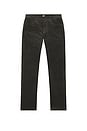 view 5 of 5 Normandie Straight in Dark Iron Corduroy