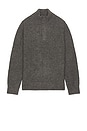 view 1 of 4 Kotoni Snap Collar Sweater in Dark Grey