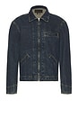 view 1 of 4 Mauricio Denim Zip Up Jacket in Abaron