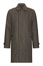 view 1 of 3 Brunetti Herringbone Coat in Camel & Black