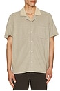 view 3 of 3 CAMISA MANGA CORTA OLIVER in Heathered Oatmeal