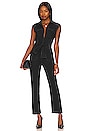 view 1 of 4 Jett Cap Sleeve Utility Jumpspuit in Black Dove