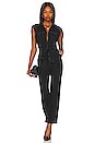 view 4 of 4 Jett Cap Sleeve Utility Jumpspuit in Black Dove