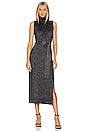 view 1 of 4 Zoelle Dress in Black & Gunmetal