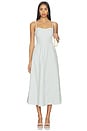view 1 of 4 Natalee Dress in Surf/white