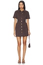 view 1 of 4 Clementine Dress in Rich Chocolate